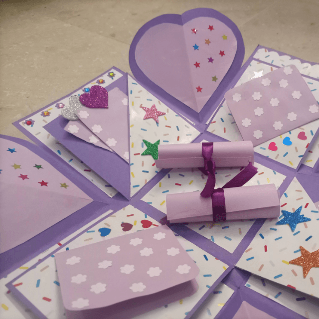 Two Layer Surprise Gift Box For Birthday, Wedding