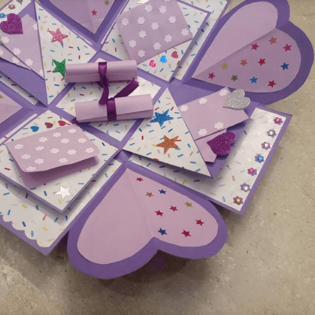 Two Layer Surprise Gift Box For Birthday, Wedding