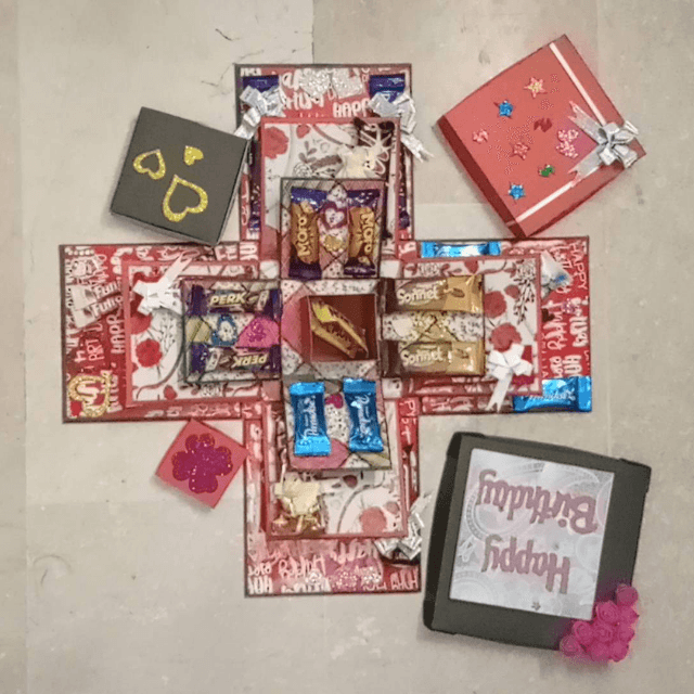 Chocolate Explosion Gift Box 3 Layers 1 Box Big Size